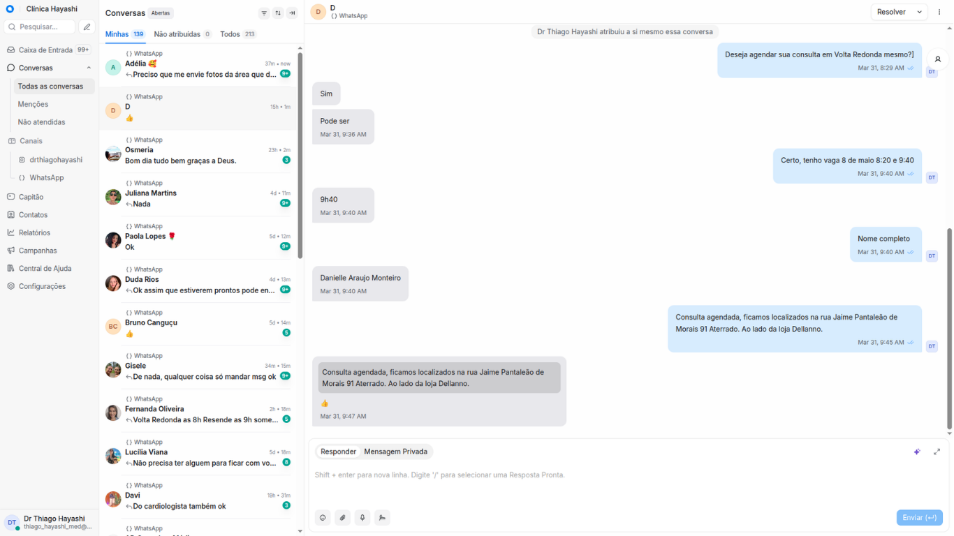Painel OmniChannel Agentiza